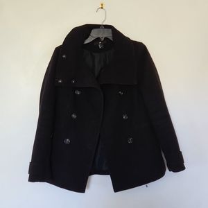 H&M Black Pea Coat
